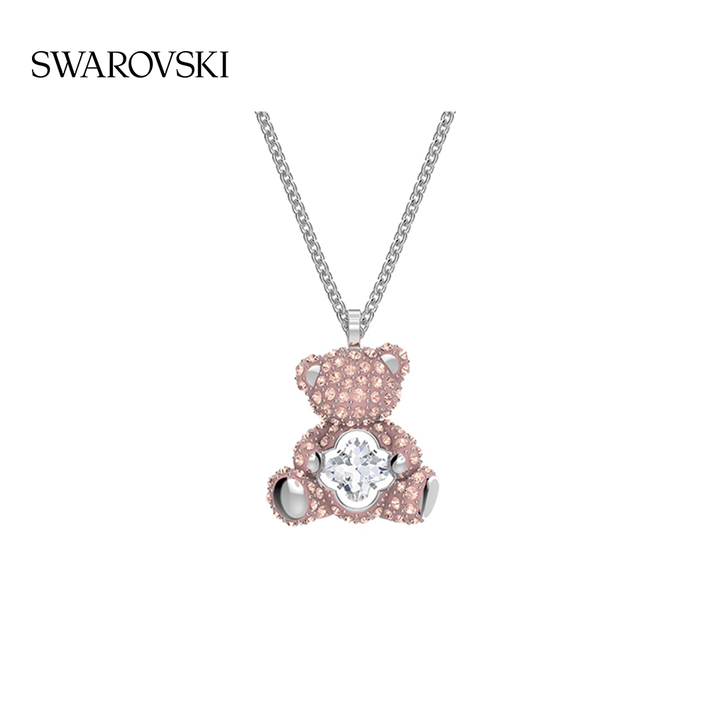 Swarovski Teddy Teddy Bear Necklace Pendant Clavicle Chain