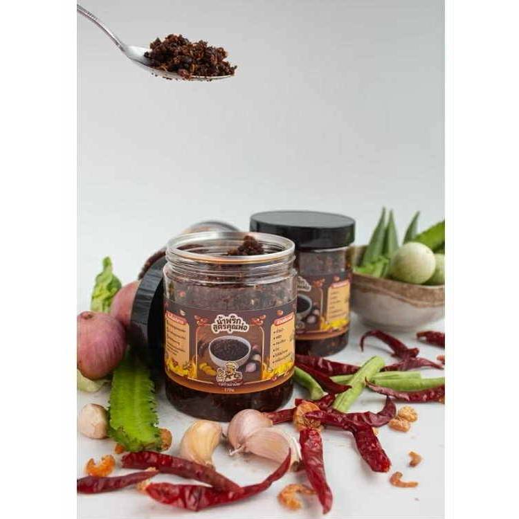 พร้อมส่ง น้ำพริกถั่วเน่า370กรัม แบบผัดแห้ง สูตรคุณพ่อรสถั่วเน่าผัดแซ่บอร่อยถึงใจ เข้าถึงรสชาติเครื่องเทศแบบ100%
