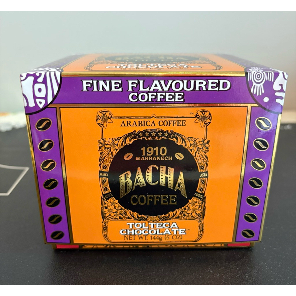 Bacha Coffee Tolteca Chocolate ☕️ (แบ่งขาย 3 ซอง) | กาแฟพรีเมียมจากสิงคโปร์ | กลิ่นช็อกโกแลต หอมละมุ