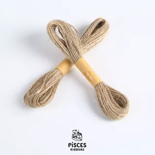 【2 มัด】/【10 มัด】* Natural Jute Twine – เชือกป่านถักมัดเล็ก 1.5 มม. (สำหรับตกแต่ง/DIY) เชือกปอ เชือกป่าน (1 มัด 10 เมตร)