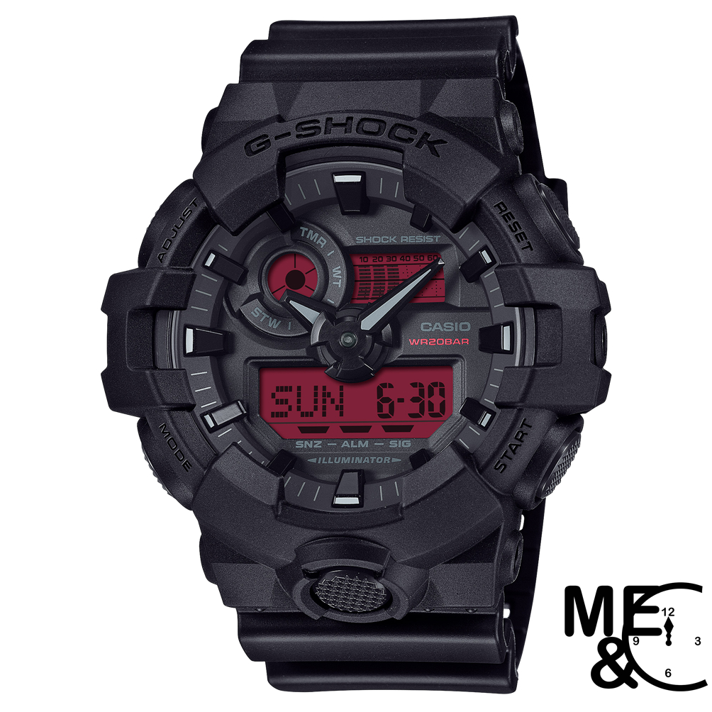 CASIO G-SHOCK GA-700BBR-1ADR ของแท้ ประกัน CMG