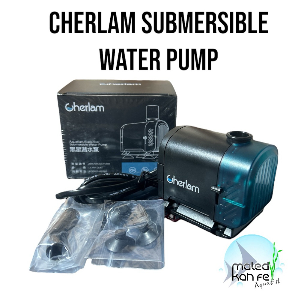 Cherlam Aquarium Black Star Submersible Water Pump ปั๊ม น้ำ ตู้ปลา ปรับได้  เงียบพิเศษ มอเตอร์ทองแดง CHX 1000S 1500 ปั้ม
