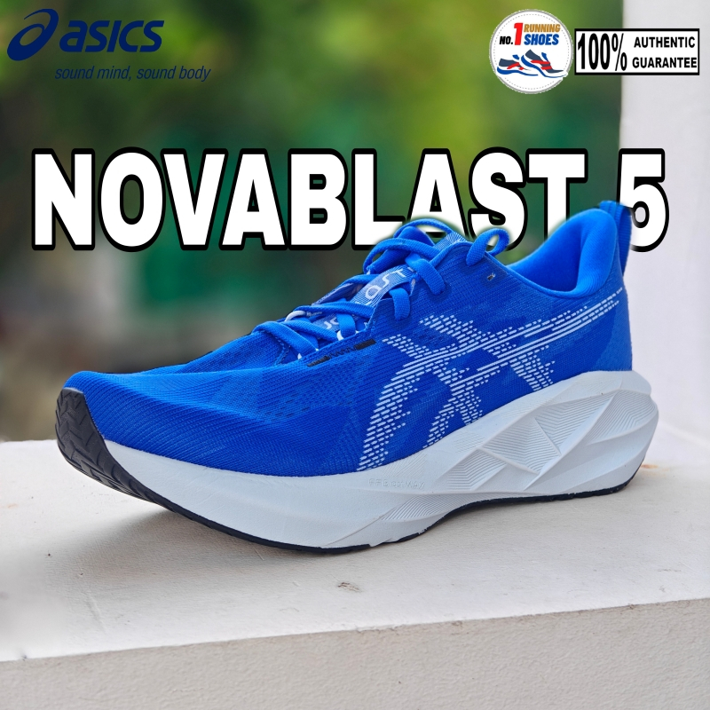 [✨WIDE] Asics รุ่น Novablast 5 2E 1011B975-403 สี illusion blue/ light blue เเท้ 100%
