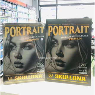 กระดาษลอกลายแบบฟิล์ม SKULLDNA PORTRAIT Thermal Stencil Paper…