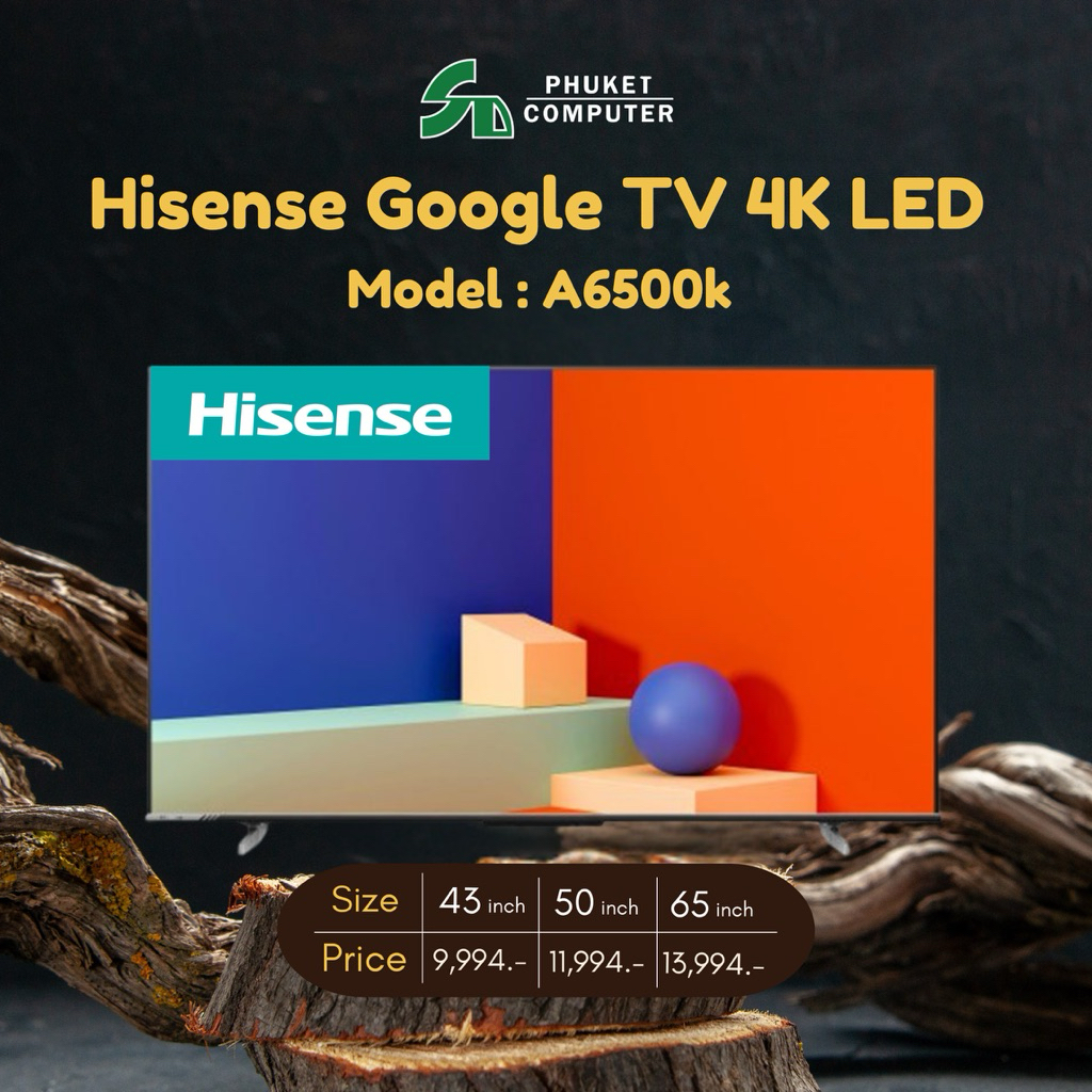 Hisense Google TV 4K LED A6500k