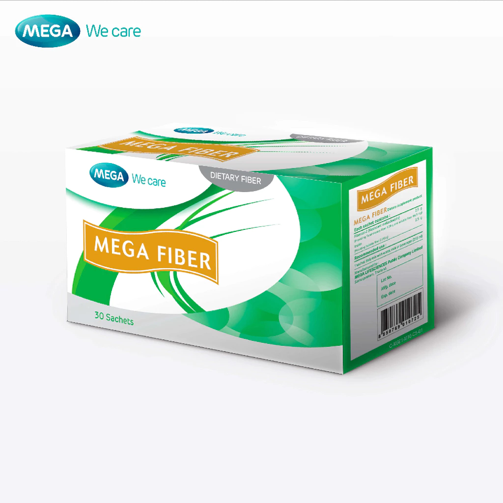 MEGA We care  MEGA FIBER (30 Sachets) - เมก้าวีแคร์ เมก้า ไฟเบอร์ (30 ซอง)