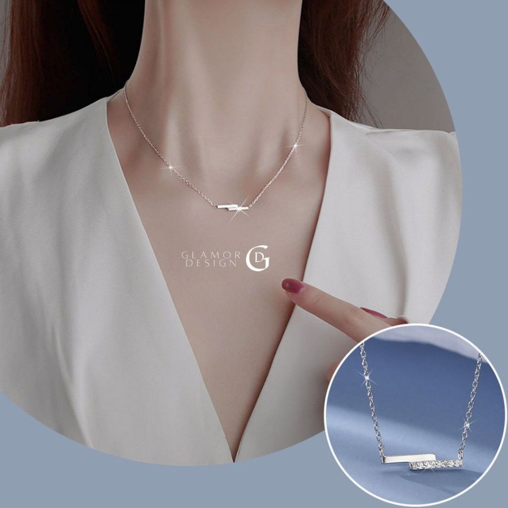 GLAMOR✨สร้อยเงิน Hori One สร้อยคอเรียบง่าย เงินแท้ 925 ใส่ได้ทุกวัน สร้อยเพชร สร้อยคอผู้หญิง