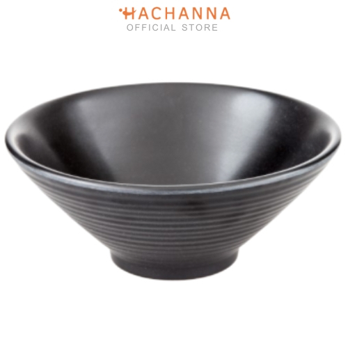 ชามปากบานดำ Zen Series ชามเมลามีนสีดำ
