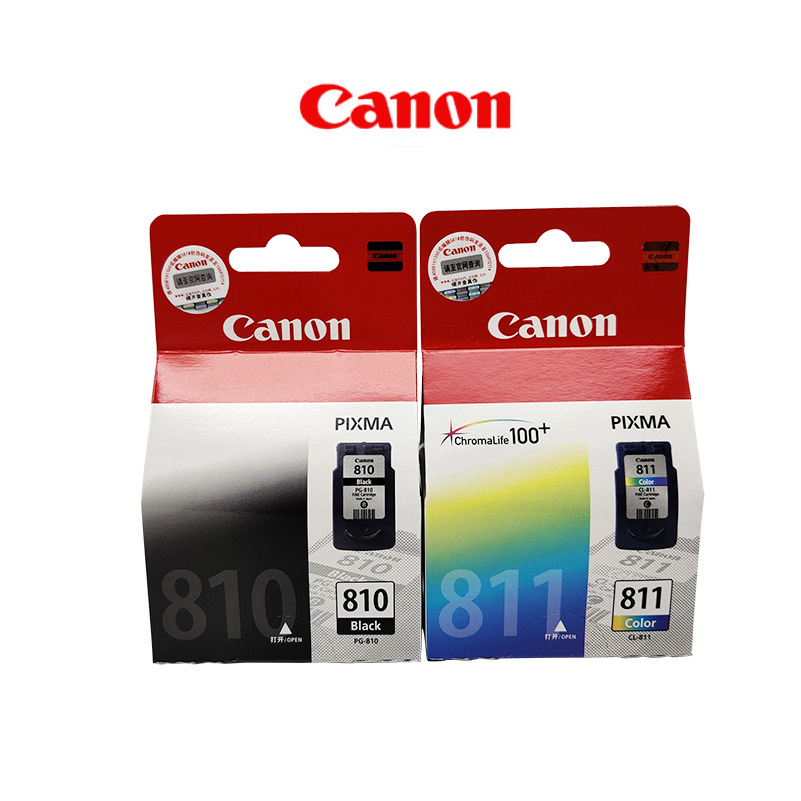 🔥ตลับหมึก Inkjet Canon PG-810 (BK)/CL-811- 810+811 (สี) แท้100%สั่ง，ก่อน13:30 จัดส่งวันเดียวกัน