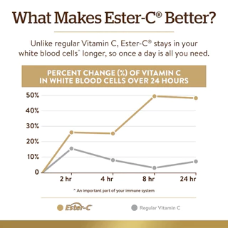 [แท้100%] Solgar Ester-C Plus Vitamin C 1,000 mg | วิตามินซี 24 ชั่วโมง ไม่เป็นกรด อ่อนโยนต่อกระเพาะ | USA | 90 เม็ด