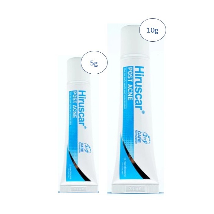 Hiruscar Post Acne ฮีรูสการ์ โพสต์ แอคเน่ เจลดูแลรอยสิว รอยดำ 5/10 กรัม