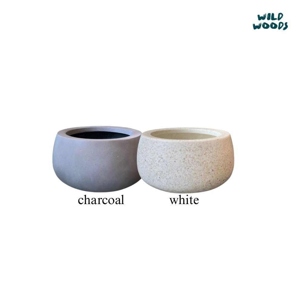 กระถางต้นไม้ไฟเบอร์กลาสรุ่น Small Bowl - size S