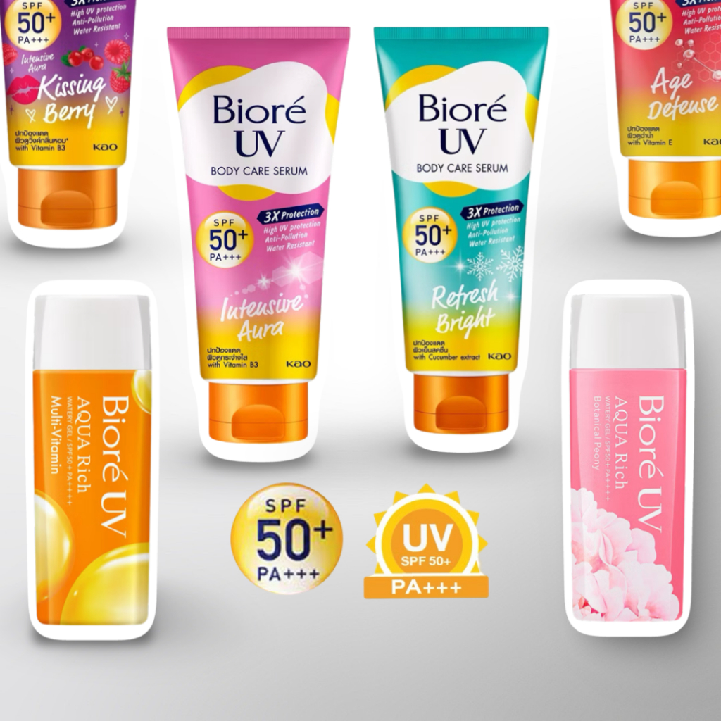 [ แท้/พร้อมส่ง ] Biore บิโอเร กันแดด ทาตัว ครีมกันแดด เนื้อครีม & เนื้อเจล UV Anti Protection Body C