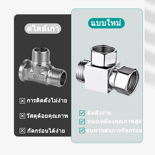 ข้อต่อท่อทองเหลือง สต๊อปวาล์ว มินิบอลวาล์ว 3ทาง มุมวาล์ว ข้อต่อ G1/2 ขนาดสากล มีให้เลือกในครัวและห้องน้ำ
