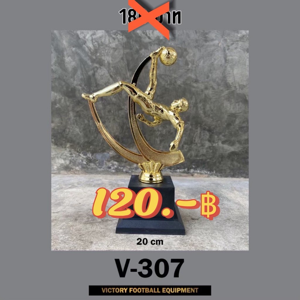 ถ้วยรางวัล Victory ราคาถูกที่สุด 160.- พร้อมส่ง ฟรีทำป้าย (V307)