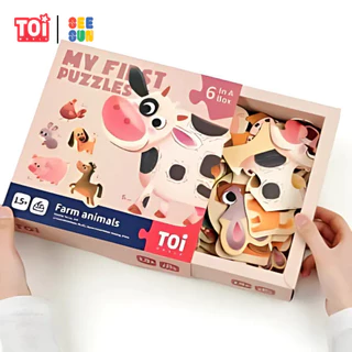 TOi จิ๊กซอว์ชิ้นใหญ่จับถนัดสำหรับเด็กเล็ก My First Puzzle ของเล่นเด็กเสริมพัฒนาการ 2 ขวบขึ้นไป