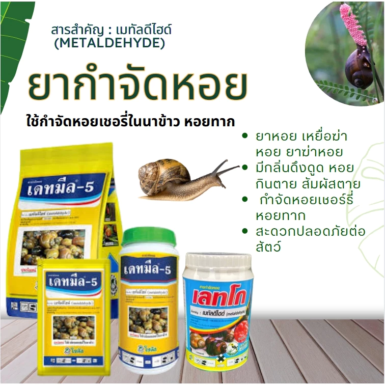 สารควบคุมหอย หอยทาก และหอยศัตรูพืชอื่นๆ