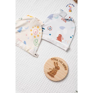 Soul me bebe/Premium bamboo หมวกเด็กอ่อน Newborn Hat ใยไผ่สุดนิ่ม อ่อนโยนต่อผิว