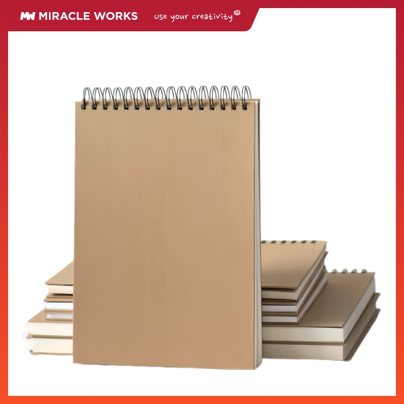 MW 160gsm สมุดสเก็ตช์ 60 หน้า A6/A5/16K/A4/8K/A3 Sketchbook สำหรับการร่างภาพแบบมืออาชีพ อุปกรณ์การเรียน Sketch Books