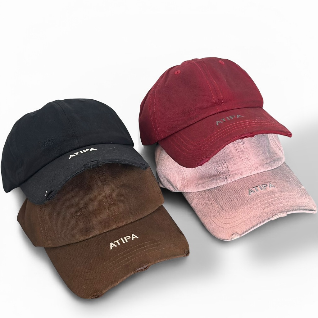 Atipashop - WARPATH VINTAGE BASEBALL CAP หมวก สีฟอก ทรงวินเทจ โลโก้ ATIPA