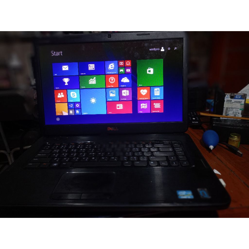 notebook dell inspiron n5050 15.6 นิ้ว  i3-2330m ram 6gb hdd 1 tb สภาพใช้งานได้ปกติ