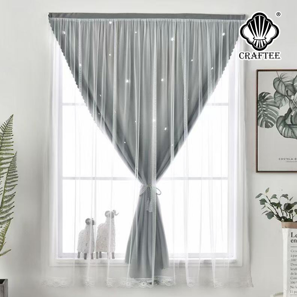 ผ้าม่านหน้าต่าง ผ้าม่านประตู ผ้าม่าน UV สำเร็จรูป กั้นแอร์ได้ดี และทึบแสง กันแดดดี ติดแบบตีนตุ๊กแก ไม่ต้องเจาะผนัง