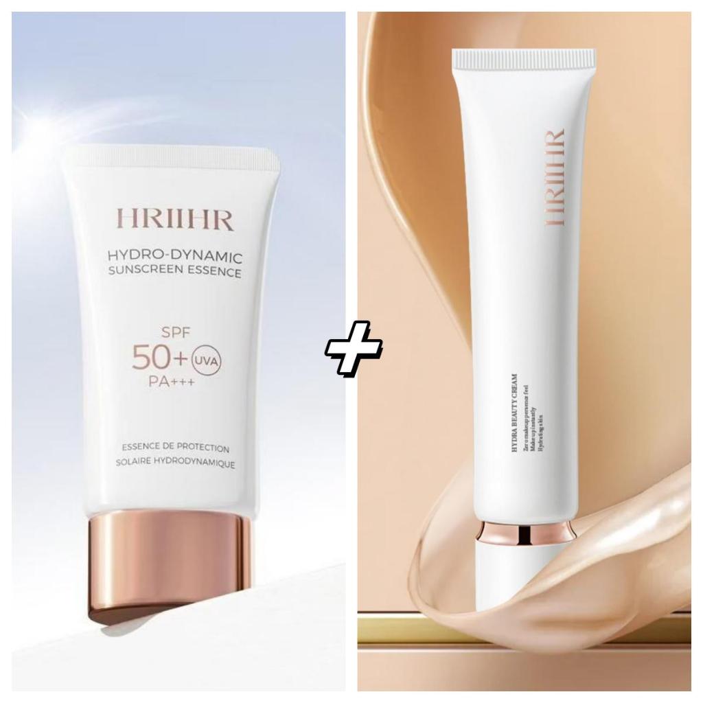 HRIIHR（HFP-001-041）ไพรเมอร์（แถมแปรง 1 ชิ้น） +  กันแดด（แถมฟรีแผ่นมาร์กหน้า）