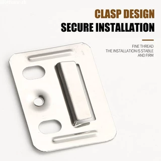 100 ชิ้น แตนเลสแผงผนังหัวเข็มขัด คลิปล็อคไม้ระแนง WPC Wall Panel Connector เฟอร์นิเจอร์หัวเข็มขัด หัวเข็มขัด PVC
