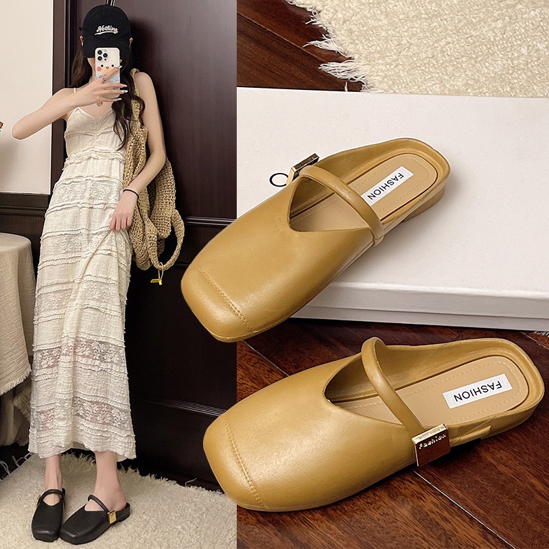 พร้อมส่งจากไทย【2382】รองเท้าคัชชูทรงวินเทจเหมาะกับใส่ทำงานหน้ากว้างสายคาดไม่รัดเท้า - รูปที่ 7