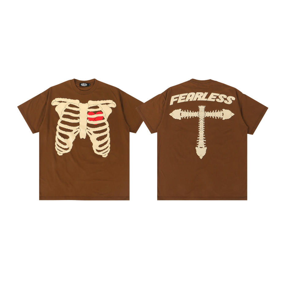 FEARLESSBKK BONE BROWN T-SHIRT