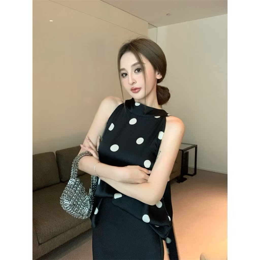 เสื้อทรงปลายเฉียง ผูกหลัง ทรงสวยเสื้อตัวยาว - รูปที่ 5