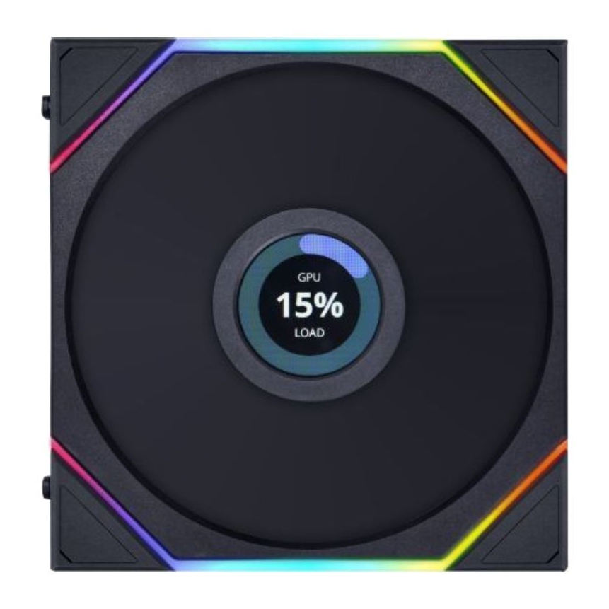 LIAN LI UNI TL LCD 120 REVERSE BLADE BLACK FAN