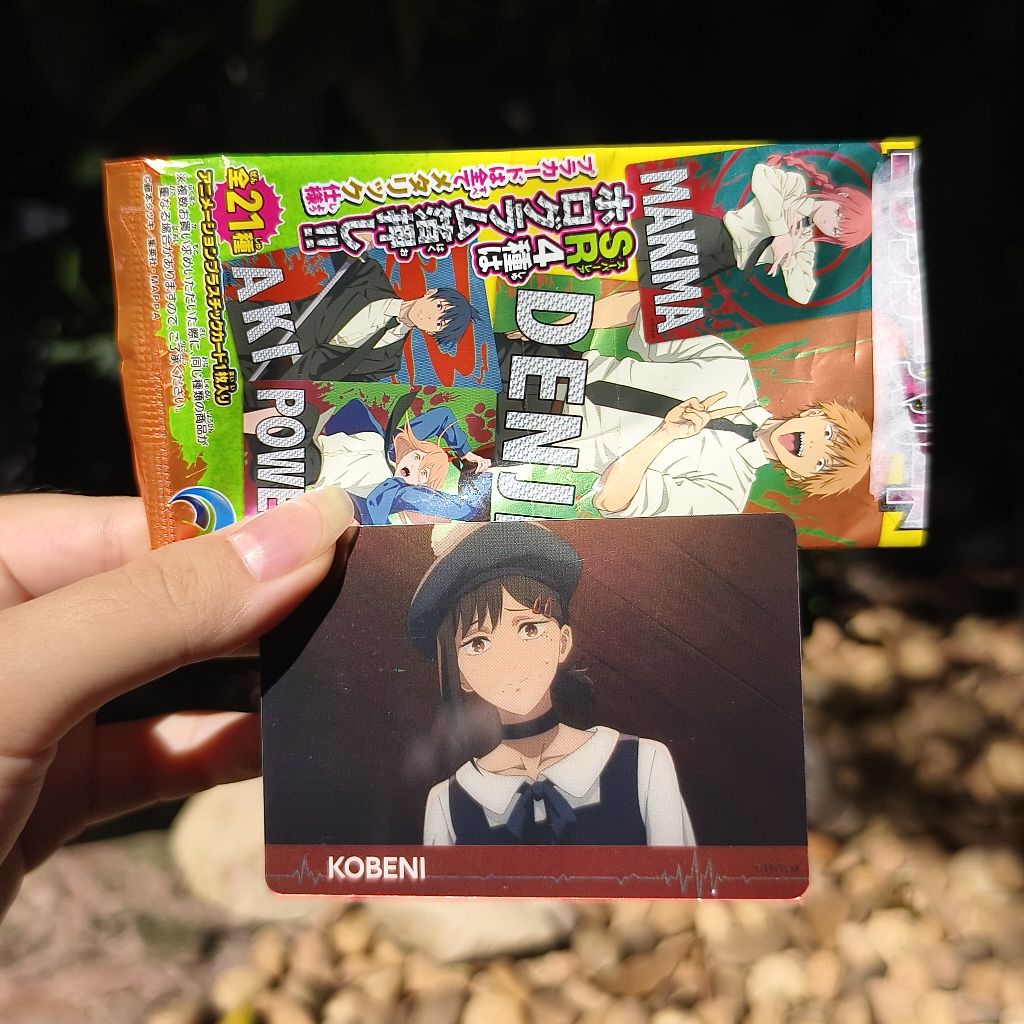 [พร้อมส่ง] Chainsaw man Higashiyama Kobeni card โคเบนิ การ์ด ไม่มีขนม