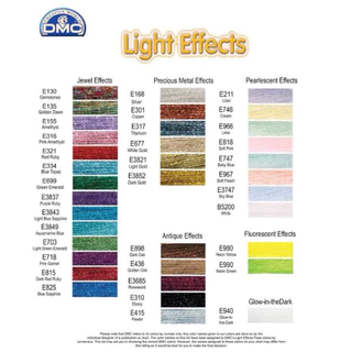 DMC ไหมปักรุ่นดิ้น Light Effect รุ่นพิเศษ made in france 🇫🇷