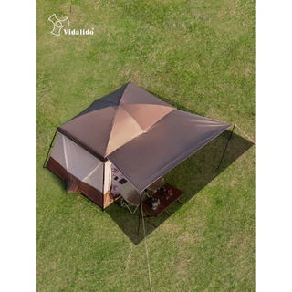 Vidalido New 2025 An Saan Tent Cabin รุ่นน้องใหม่ กางง่ายสวยงามในราคาเบาๆ เต็นท์ขนาดกลาง-ใหญ่ 4-8คน