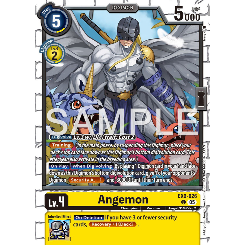[Digimon] Angemon EX9-026 Digimon Card การ์ดสะสมดิจิม่อน ร้านDDN