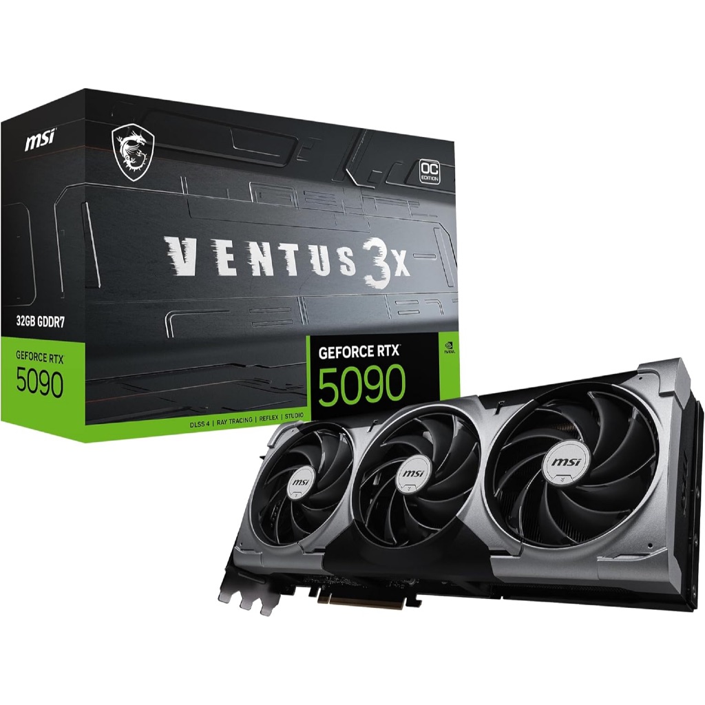 MSI Gaming RTX 5090 32G Ventus 3X OC Graphics Card (32GB GDDR7, 512-bit