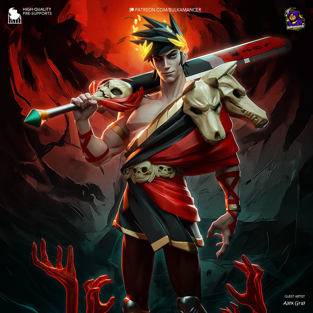 Zagreus - Hades (Bulkamancer Sculpts)(3D Print Model ไม่ทำสี)
