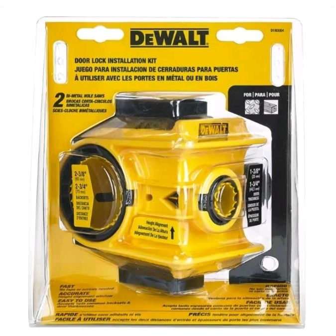 DEWALT ชุดโฮลซอเจาะไม้ พร้อมดอกเจาะ D180004
