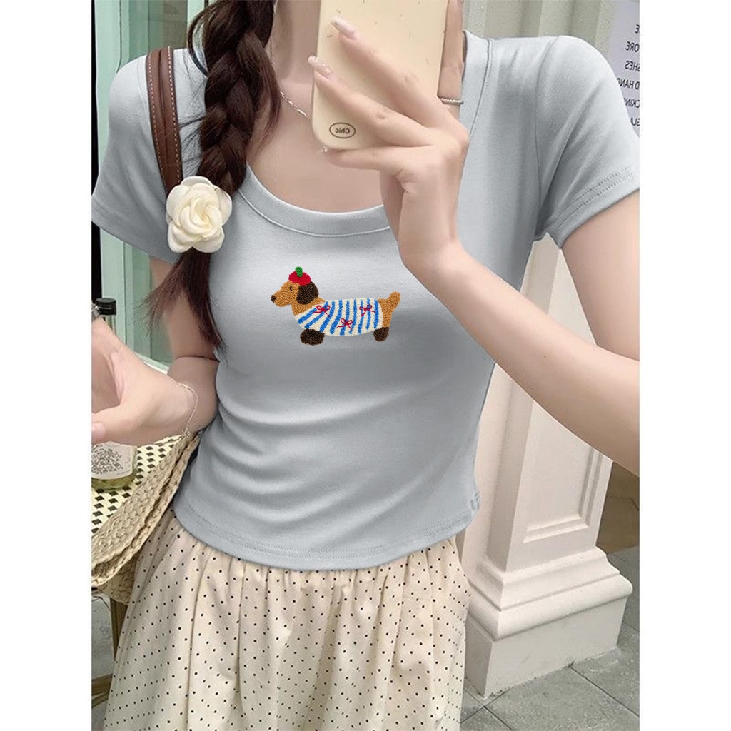 Teddy Teeชุดสาวอวบ ผ้าฝ้าย100% สวมใส่สบาย สาวอวบ เสื้อยืด oversize ยืดได้ ลาย 