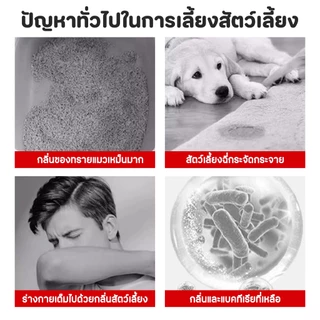 🐶กำจัดกลิ่นที่ต้นตอ ยับยั้งแบคทีเรียยาวนานSKyกำจัดกลิ่นสัตว์เลี้ยง กำจัดกลิ่นทรายแมว กำจัดกลิ่นสุนัข