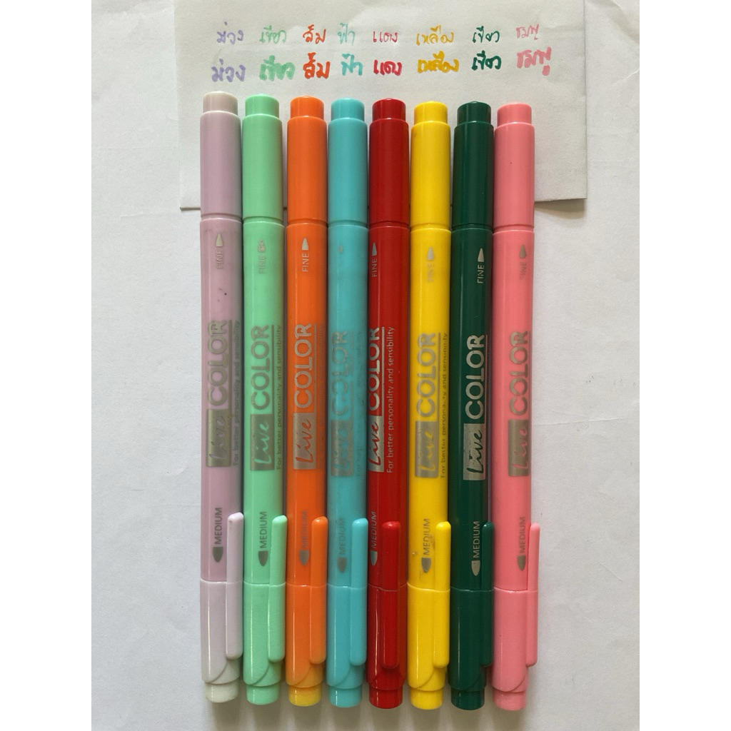 ปากกา monami Live COLOR 2หัว