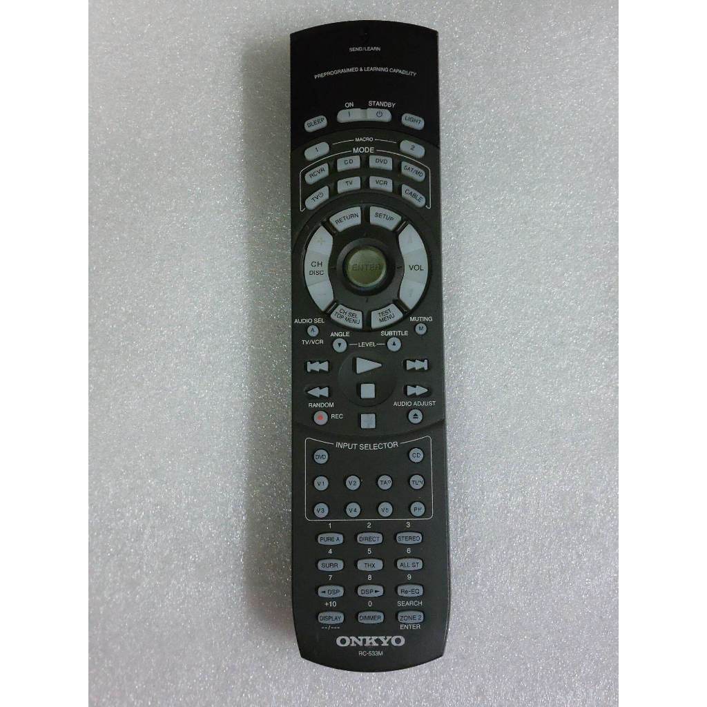 รีโมทonkyoรุ่นRC -533M(แท้) .จากตู้ญี่ปุ่นมือ2 สวยใหม่ตามภาพ