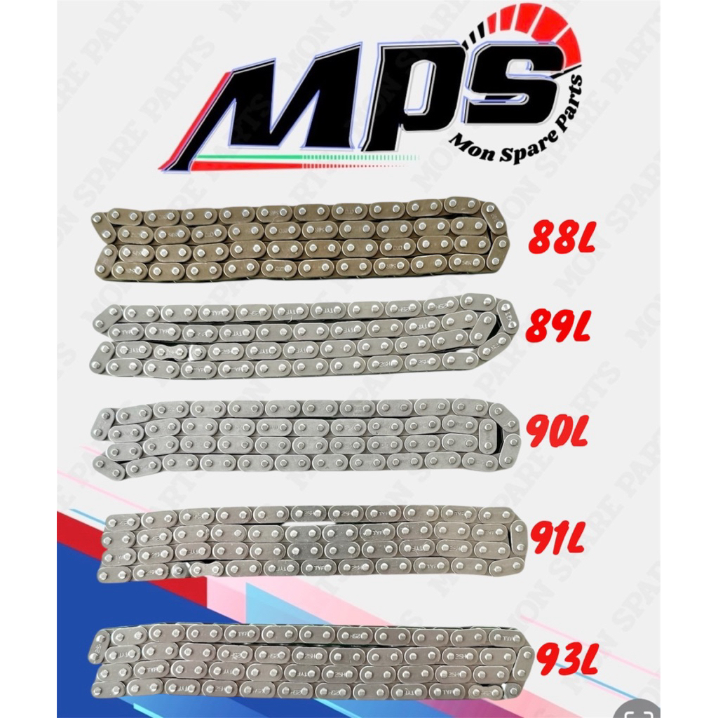 โซ่ลาวลิ้นแต่ง 88L 89L 90L 91L 93L สำหลับรถ โมดิฟายด์เครื่องยนต์ ยลดการเสียงดังของเครืองยนต์