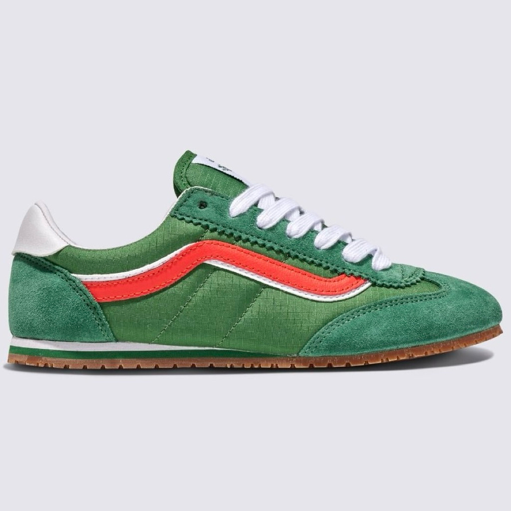 VANS SUPER LOWPRO GREEN RED SNEAKERS สินค้ามีประกันแท้