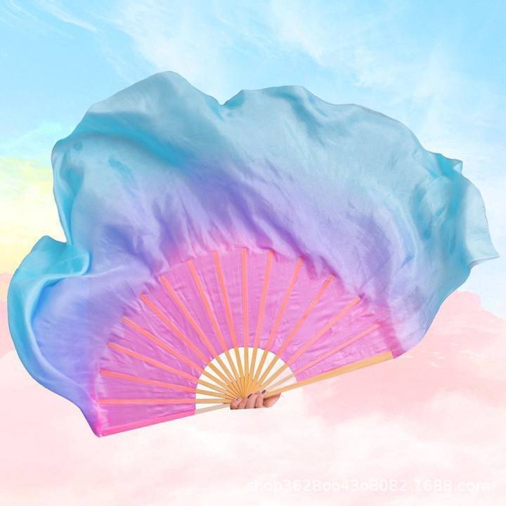 พัดการแสดง ขนาด 31 ปลายพริ้ว 20 ซม พัด พัดจีน พัดสีพาสเทล พัดพาสเทล พัดการแสดงพาสเทล