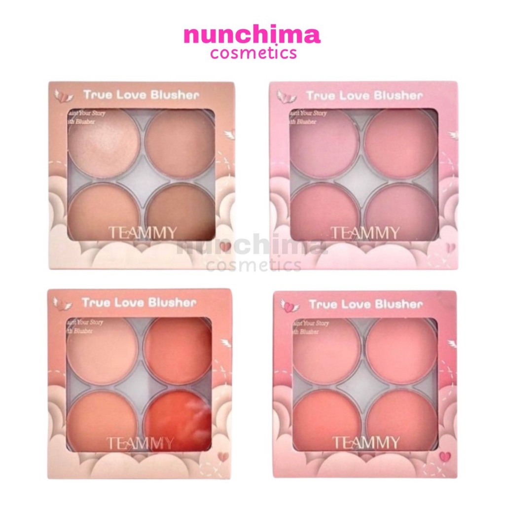 TB102 Teammy True Love Blusher ทีมมี่ ทรู เลิฟ บลัชเชอร์ บลัชออน ปัดแก้ม 4 สี