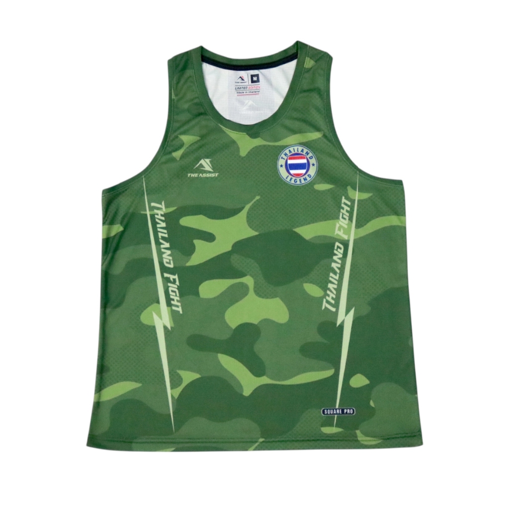 เสื้อวิ่ง ออกกำลังกาย เสื้อลำลอง อิลิส ดิแอสซิสต์ รุ่น thailandFight TA-256-Top