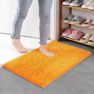 พรมเช็ดเท้านาโนตัวหนอน ดักฝุ่น/ทราย【 ขนาด 38 × 58cm.】รุ่นบาง ซับน้ำดีเยี่ยม พรมแต่งห้อง พรมเช็ดห้องน้ำ พรมปูพื้น