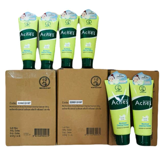 50g*2, 100g โฟมล้างหน้า เมนโทลาทั่ม Mentholatum Acnes Cleanser เมนโทลาทั่ม แอคเน่ส์ เคลียร์ริ่ง คลีนเซอร์ ขจัดสิวเสี้ยน